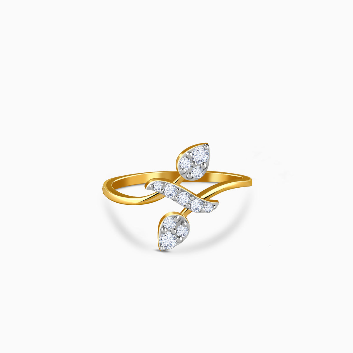 Gold Everleaf Lab Grown Diamond Ring