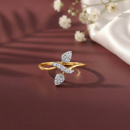 Gold Everleaf Lab Grown Diamond Ring