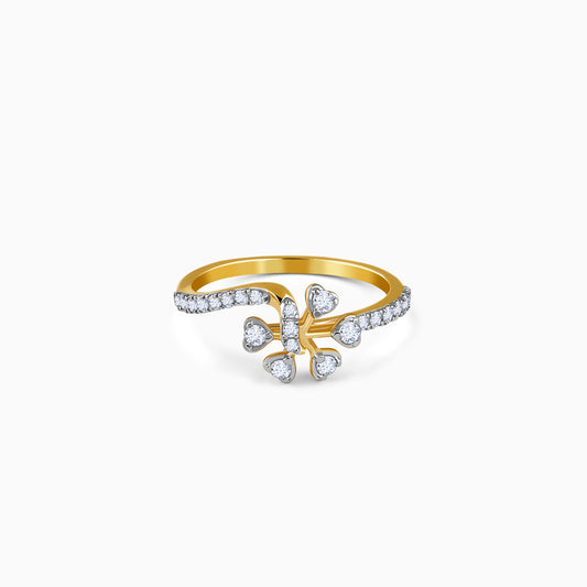 Gold Everflower Lab Grown Diamond Ring (Size 12)