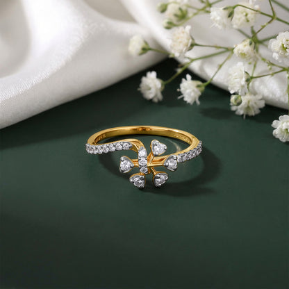 Gold Everflower Lab Grown Diamond Ring (Size 12)