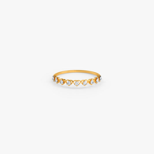 Gold Willow Lace Lab Grown Diamond Ring (Size 12)