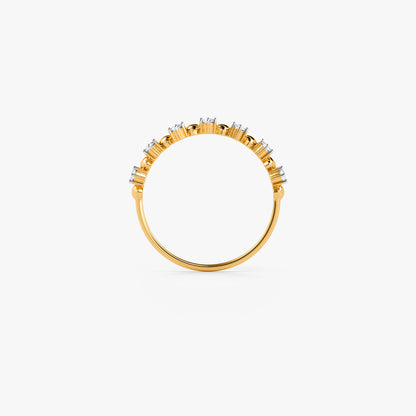Gold Cherie Line Lab Grown Diamond Ring (Size 12)