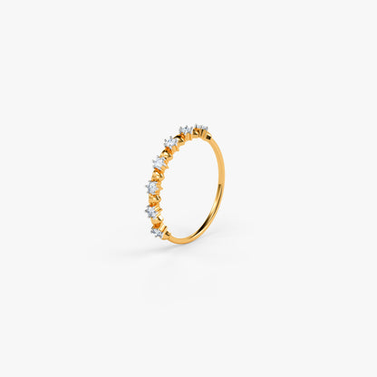 Gold Cherie Line Lab Grown Diamond Ring (Size 12)
