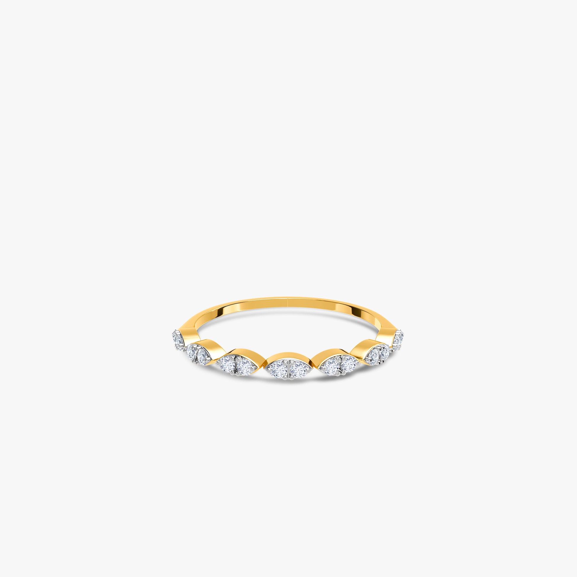 Gold Marquise Melody Lab Grown Diamond Ring (Size 12)