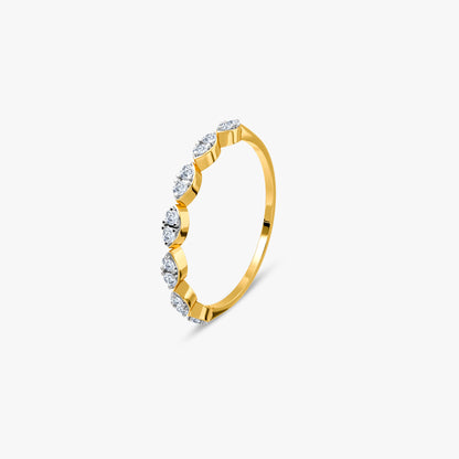 Gold Marquise Melody Lab Grown Diamond Ring (Size 12)