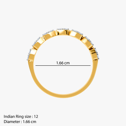Gold Marquise Melody Lab Grown Diamond Ring (Size 12)
