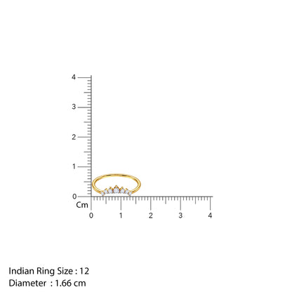 Gold Serac Vanki Lab Grown Diamond Ring (Size 12)