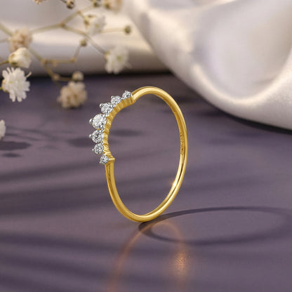 Gold Serac Vanki Lab Grown Diamond Ring (Size 12)