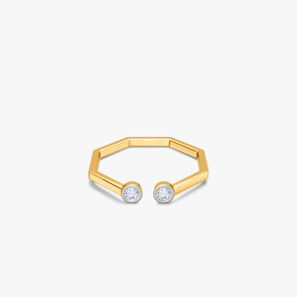 Gold Duality Glow Lab Grown Diamond Ring (Size 12)