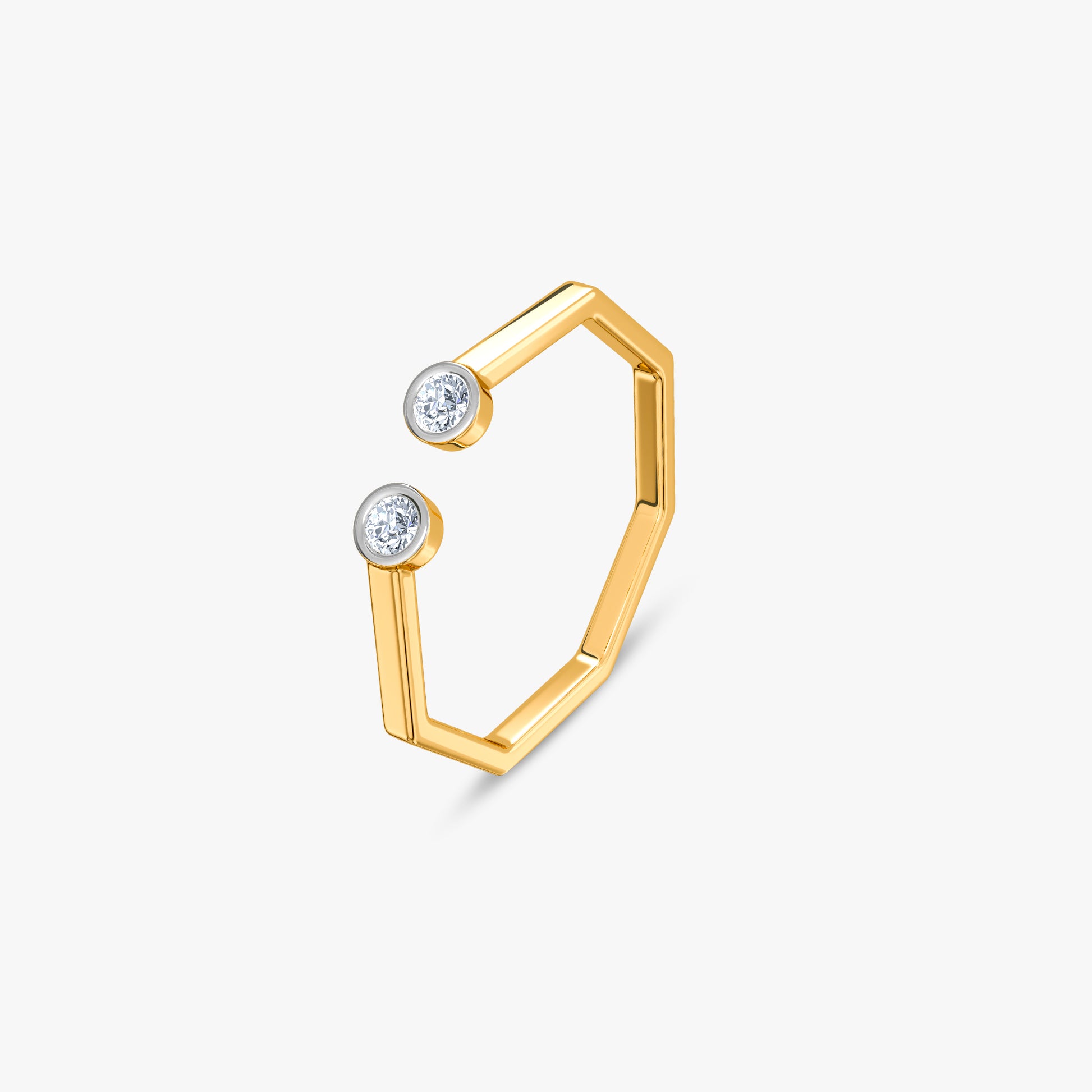 Gold Duality Glow Lab Grown Diamond Ring (Size 12)