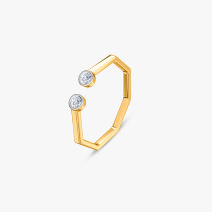 Gold Duality Glow Lab Grown Diamond Ring (Size 12)