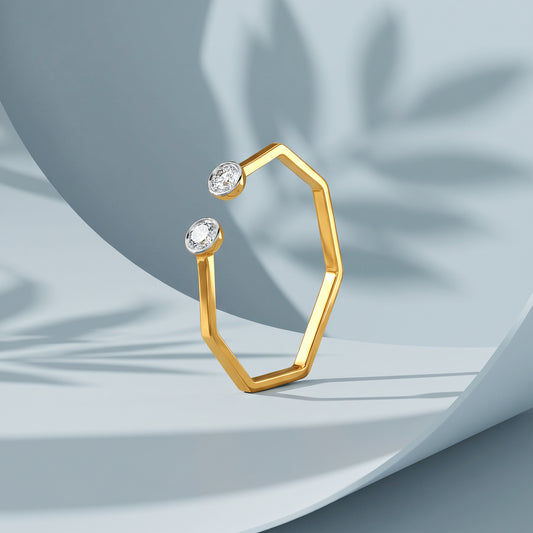 Gold Duality Glow Lab Grown Diamond Ring (Size 12)