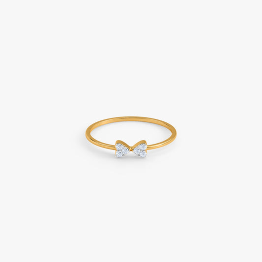 Gold Twin Gleam Lab Grown Diamond Ring (Size 12)