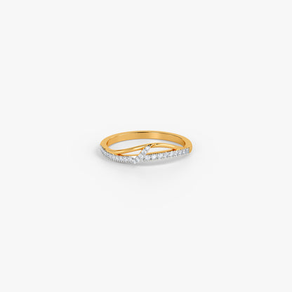 Gold Serene Drift Lab Grown Diamond Ring (Size 12)