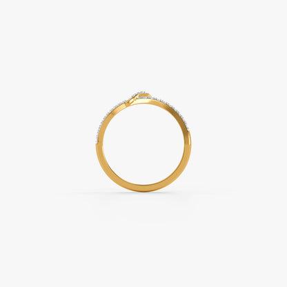 Gold Serene Drift Lab Grown Diamond Ring (Size 12)
