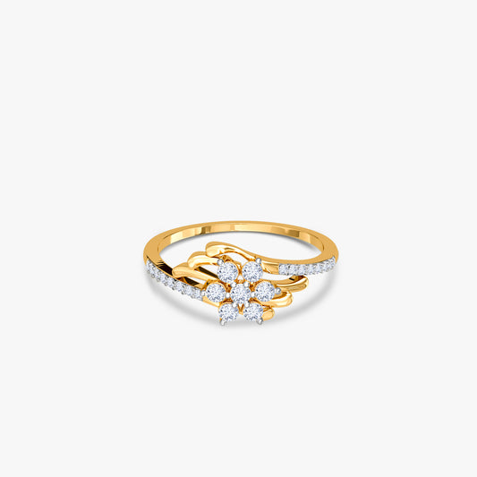 Gold Aurora Garden Lab Grown Diamond Ring (Size 12)