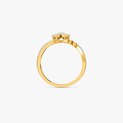 Gold Aurora Garden Lab Grown Diamond Ring (Size 12)