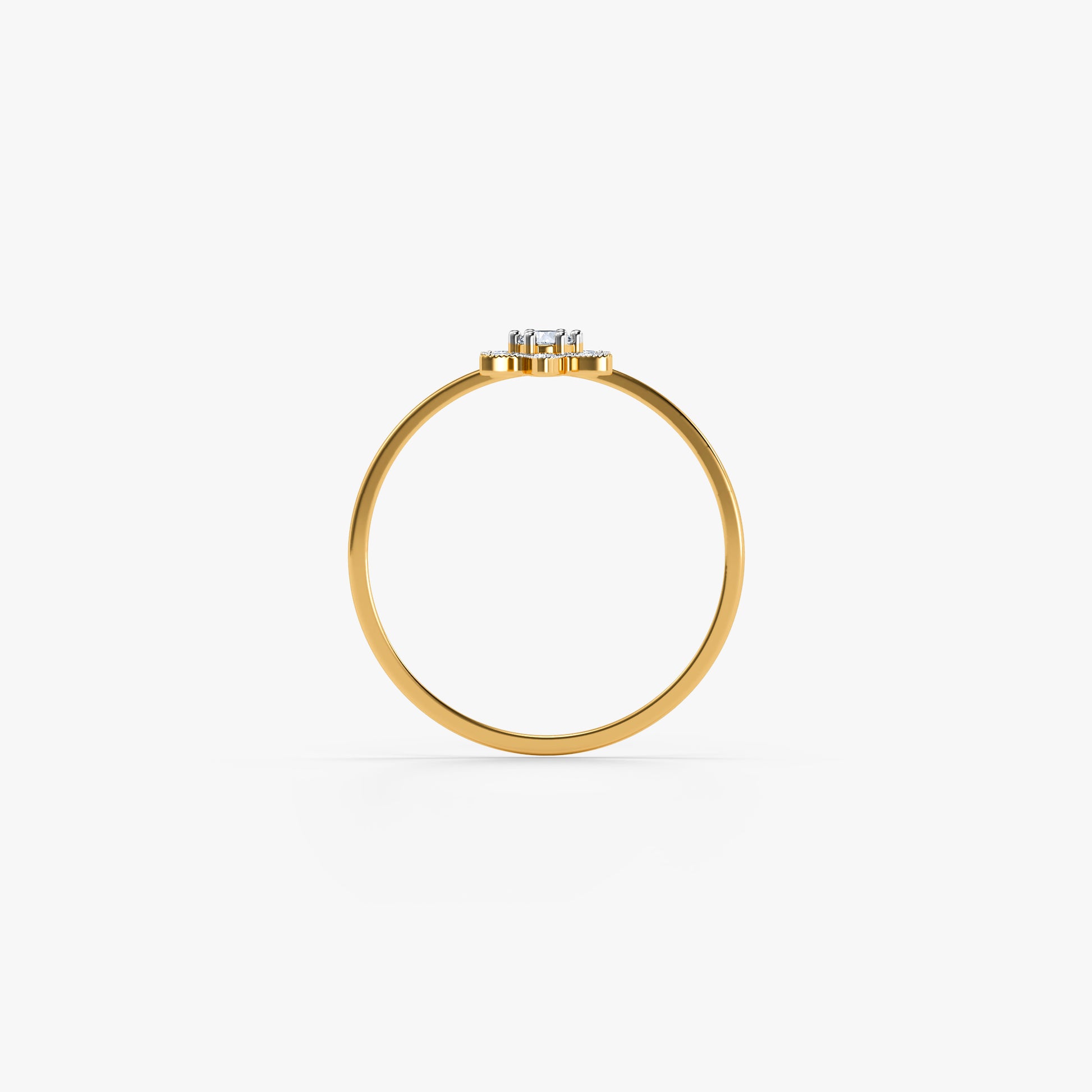 Gold Starflower Glow Lab Grown Diamond Ring (Size 12)