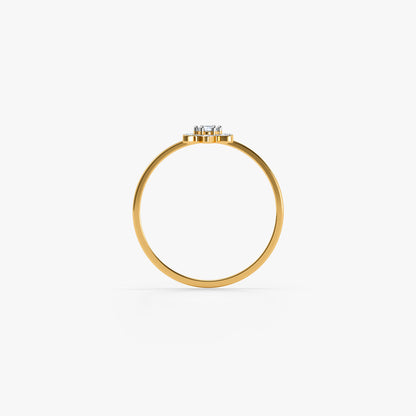 Gold Starflower Glow Lab Grown Diamond Ring (Size 12)