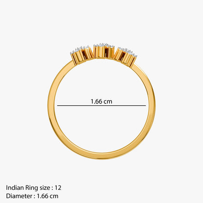 Gold Pretty Verse Lab Grown Diamond Ring (Size 12)