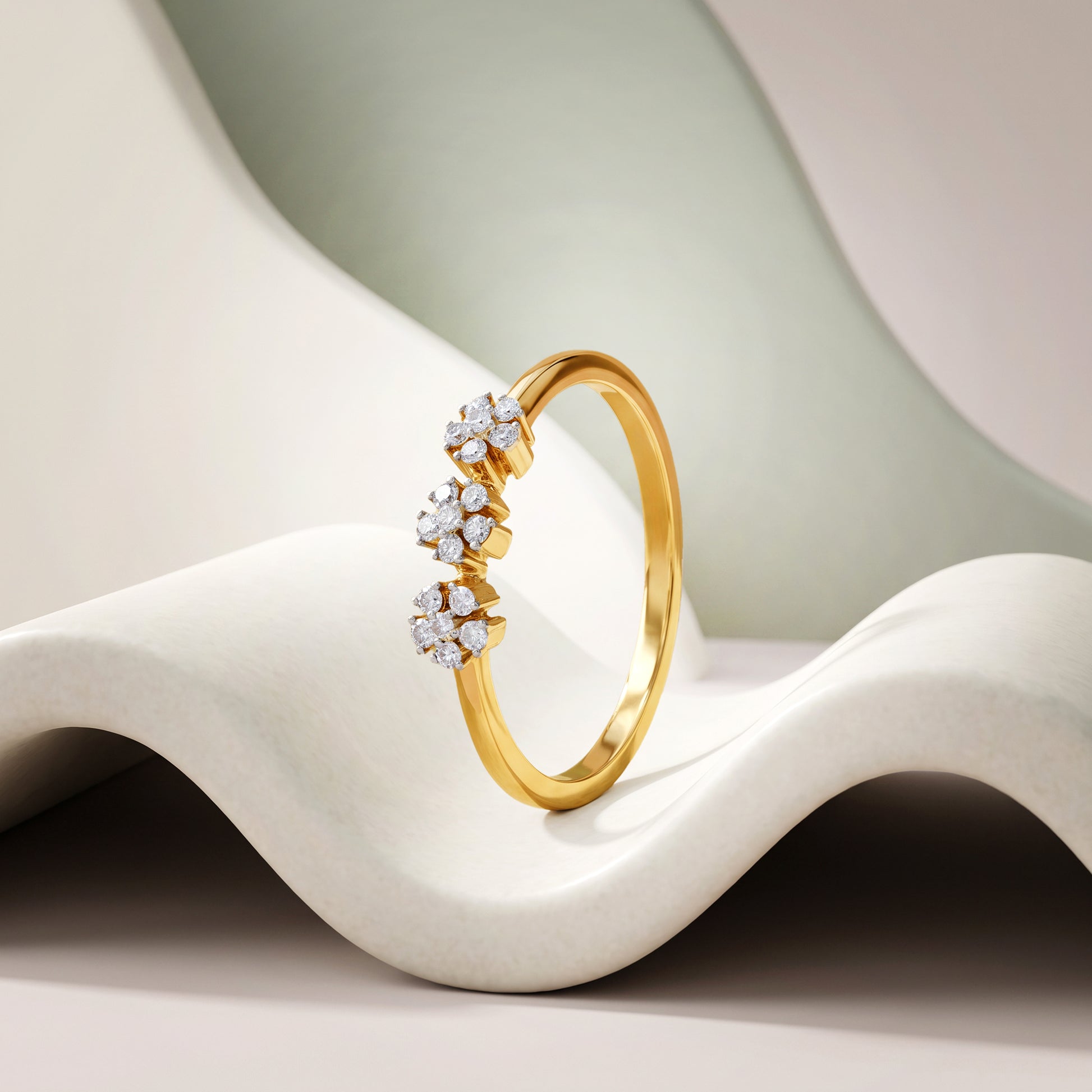 Gold Pretty Verse Lab Grown Diamond Ring (Size 12)