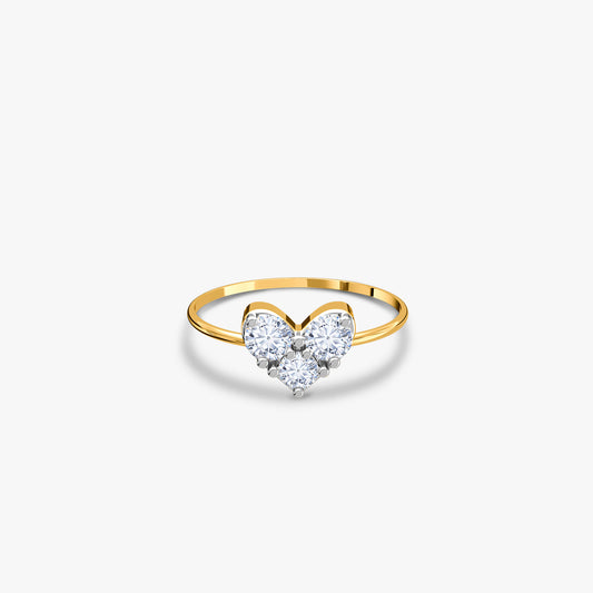 Gold Cherished Spark Lab Grown Diamond Ring (Size 12)