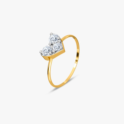 Gold Cherished Spark Lab Grown Diamond Ring (Size 12)
