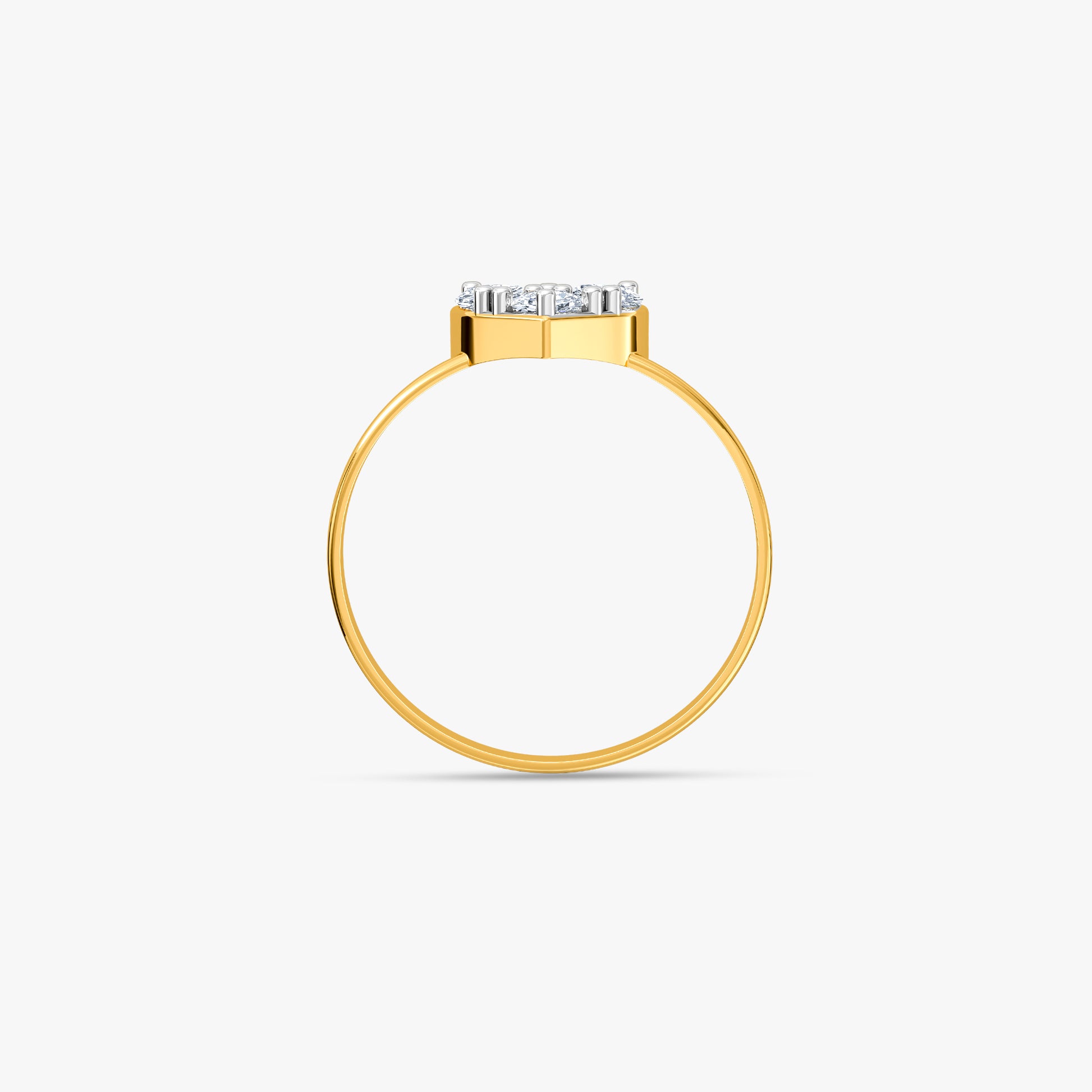 Gold Cherished Spark Lab Grown Diamond Ring (Size 12)