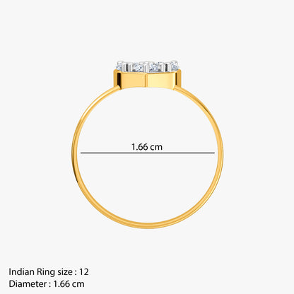 Gold Cherished Spark Lab Grown Diamond Ring (Size 12)