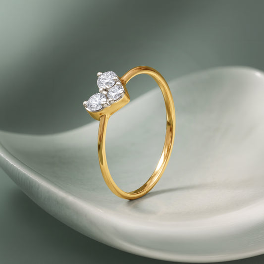 Gold Cherished Spark Lab Grown Diamond Ring (Size 12)