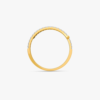 Gold Parallel Light Lab Grown Diamond Ring (Size 12)