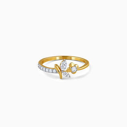 Gold Floret Dream Lab Grown Diamond Ring (Size 12)