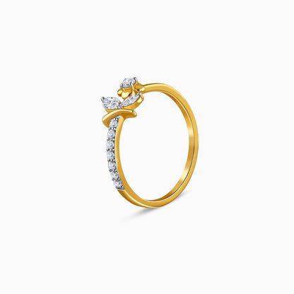 Gold Floret Dream Lab Grown Diamond Ring (Size 12)