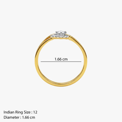 Gold Jardin Royale Lab Grown Diamond Ring (Size 12)