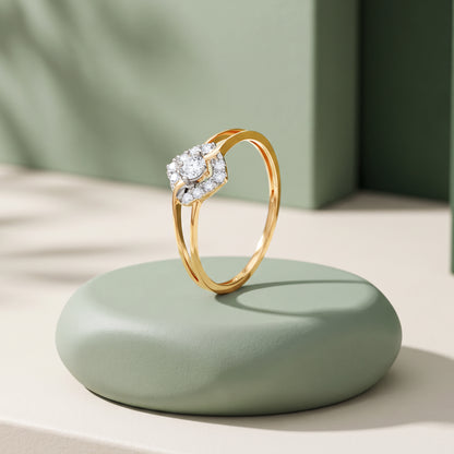 Gold Jardin Royale Lab Grown Diamond Ring (Size 12)