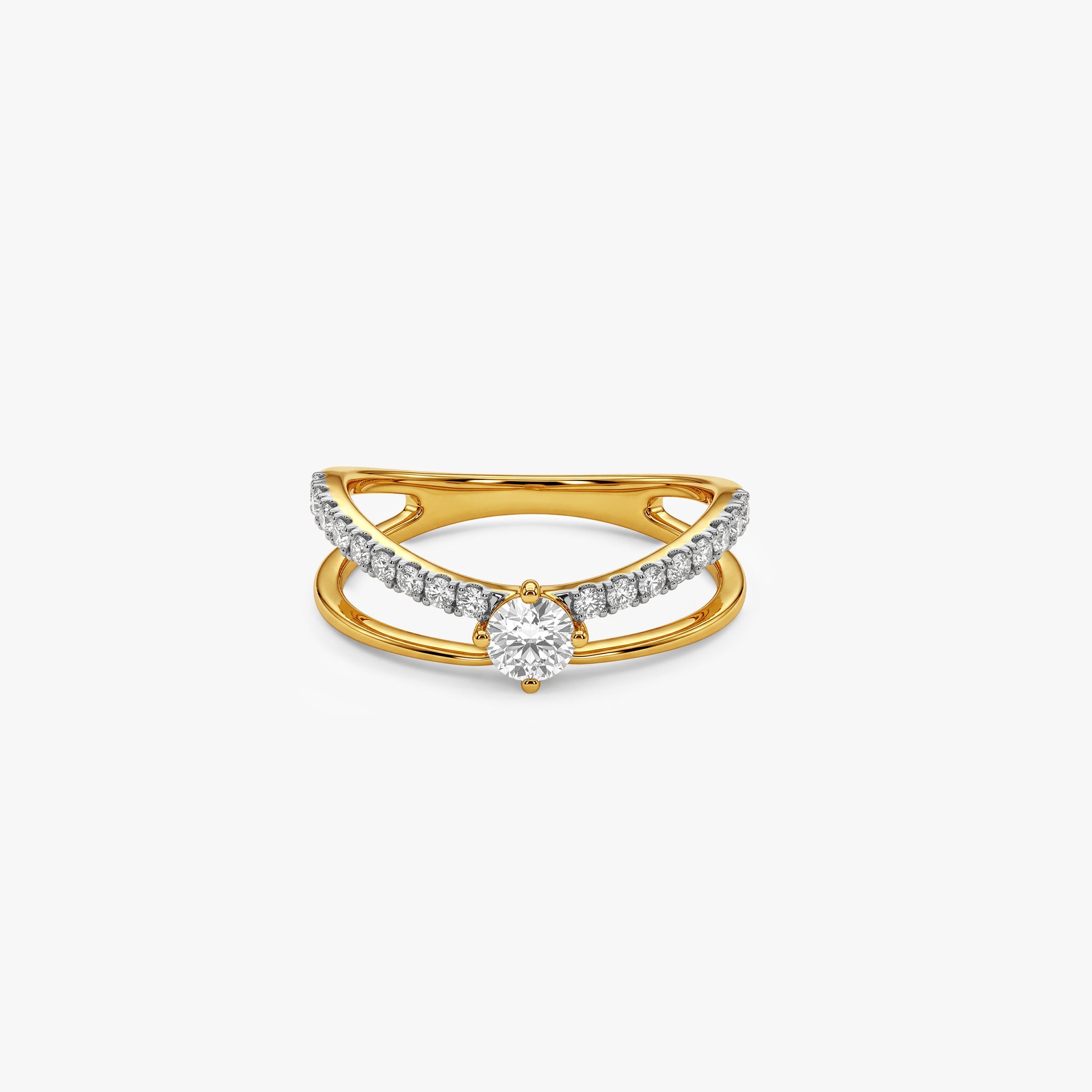 Gold Couronne V Lab Grown Diamond Ring (Size 12)