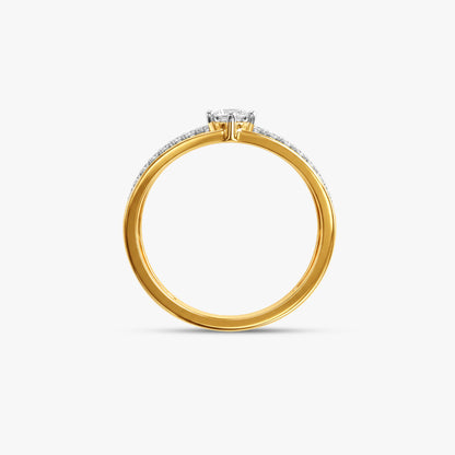 Gold Couronne V Lab Grown Diamond Ring (Size 12)