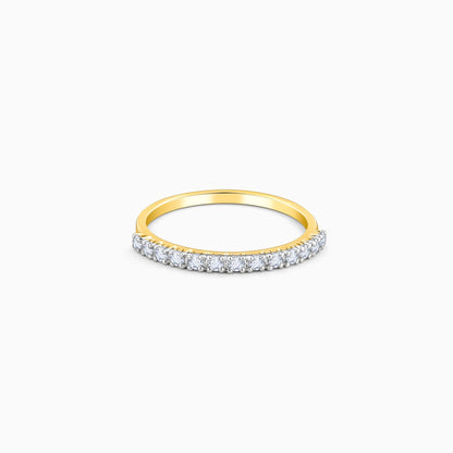 Gold Shimmering Gleam Diamond Ring