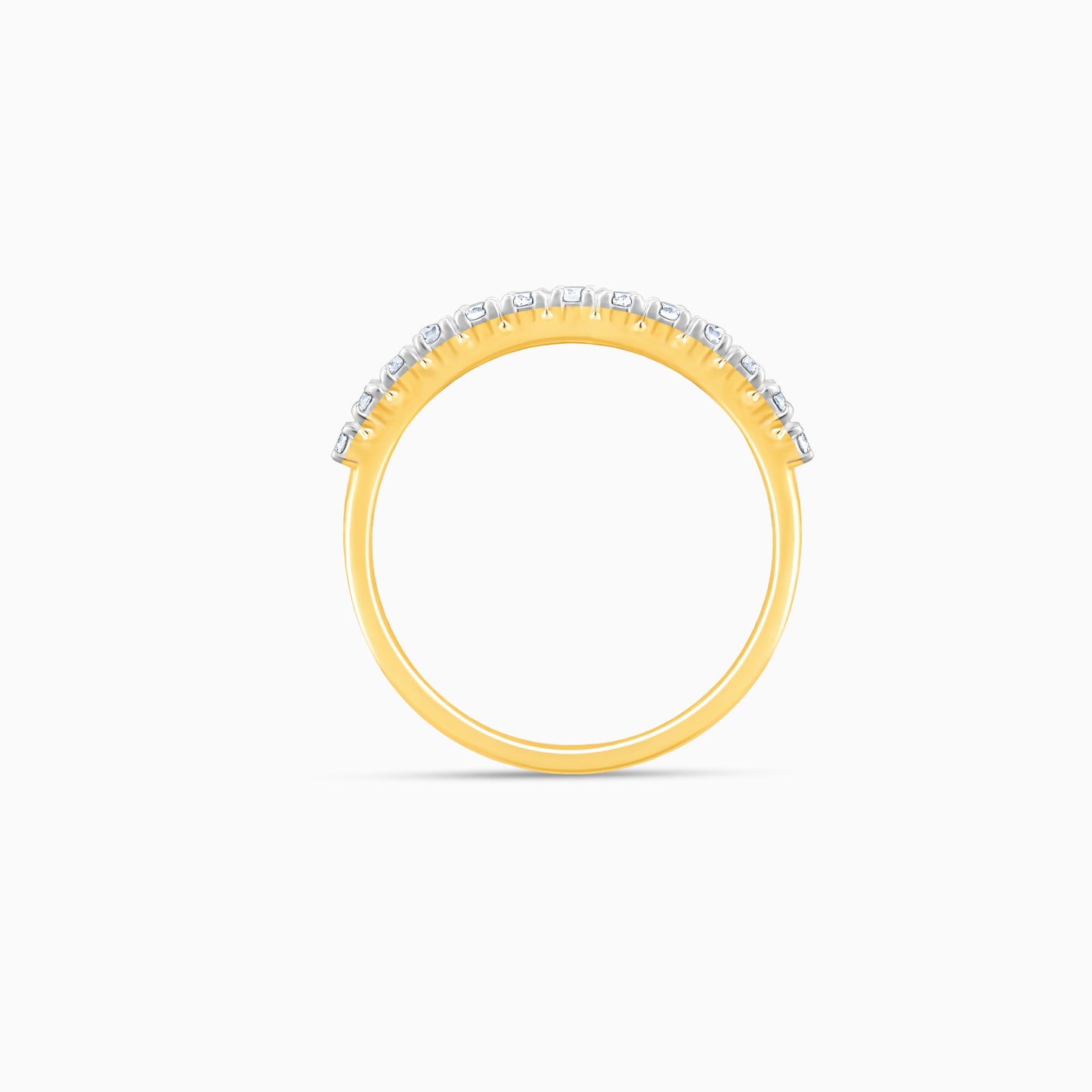 Gold Shimmering Gleam Diamond Ring