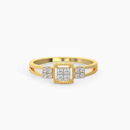 Gold Priceless Bond Diamond Ring