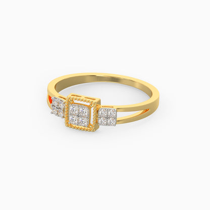 Gold Priceless Bond Diamond Ring