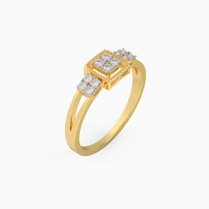 Gold Priceless Bond Diamond Ring