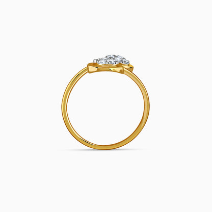 Gold Fantastic Love Lab Grown Diamond Ring (Size 12)