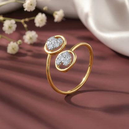Gold Fantastic Love Lab Grown Diamond Ring (Size 12)