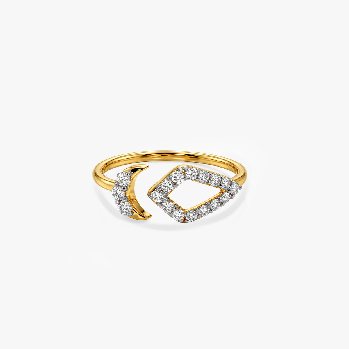 Gold Mirage Arc Lab Grown Diamond Ring (Size 12)