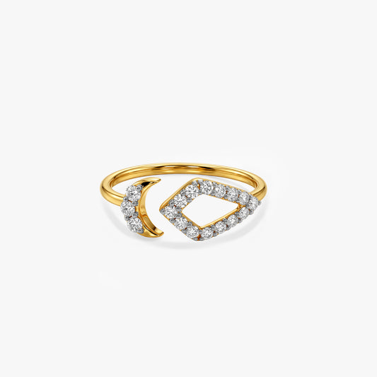Gold Mirage Arc Lab Grown Diamond Ring (Size 12)