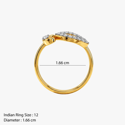 Gold Mirage Arc Lab Grown Diamond Ring (Size 12)
