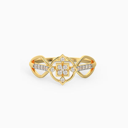 Gold Monumental Elegance Diamond Ring