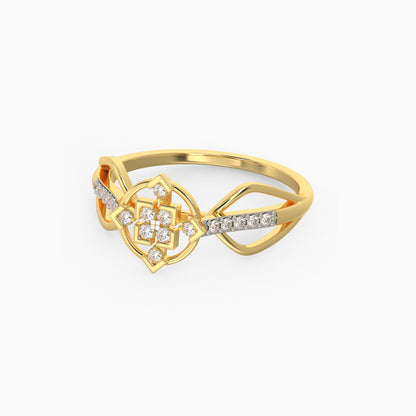 Gold Monumental Elegance Diamond Ring