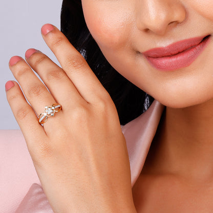 Gold Monumental Elegance Diamond Ring